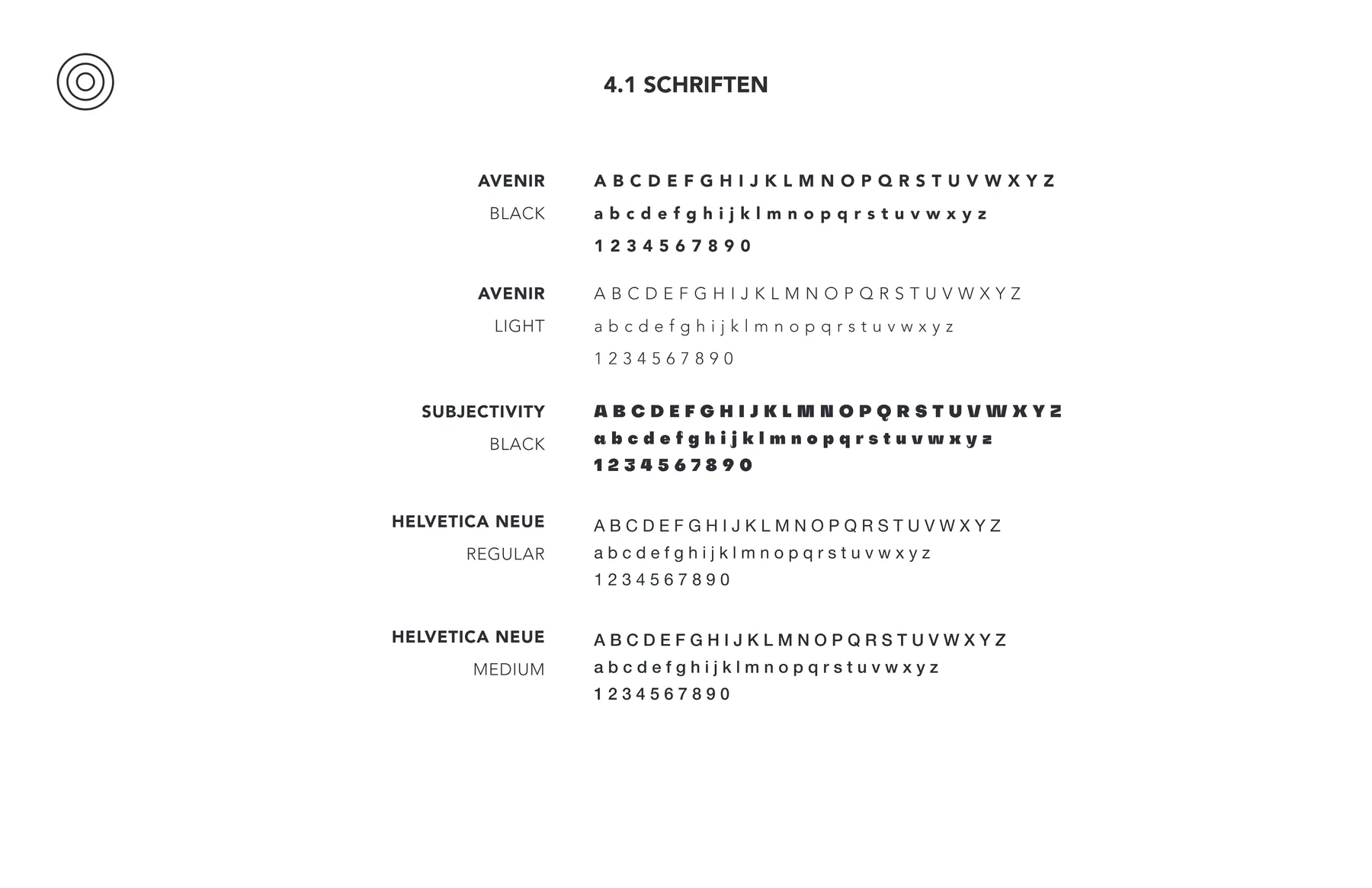 Logo und Typografie